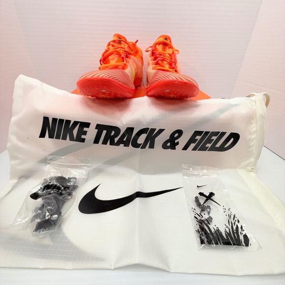 Nike Zoom Victory XC 5‎ AJ0847‑801 Orange/Volt Men's 8.5 Track Spikes – NWOB - Picture 1 of 16